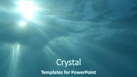  Presentation with air bubbles - Slide deck with ocean depth - blue underwater background with water background and a ocean colored foreground