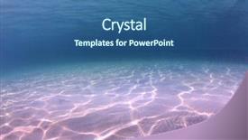  Presentation with sea floor - Cool new presentation design with ocean floor - underwater background in the sea backdrop and a ocean colored foreground