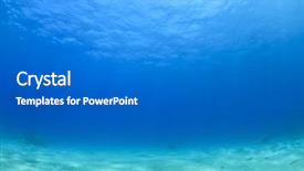  Presentation with sea floor - Cool new presentation theme with ocean floor - underwater background in the sea backdrop and a  colored foreground