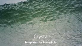  Presentation with horizon - Audience pleasing presentation consisting of ocean-landscape-with-clouds backdrop and a gray colored foreground