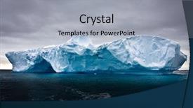  Presentation with antarctic - Cool new PPT theme with flat icon of wifi backdrop and a sky blue colored foreground