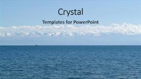  Presentation with mountain - Audience pleasing slides consisting of ocean mountains - mountain and sea backdrop and a light blue colored foreground