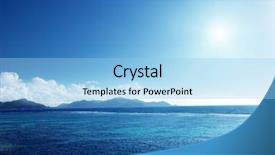  Presentation with dog cat sunset - Presentation design with ocean mountains - sunset on la digue island background and a light blue colored foreground