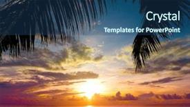  Presentation with hunting conceptual outdoor sports - PPT theme with result in a qualitative background and a  colored foreground.