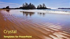  Presentation with vancouver - Colorful slides enhanced with ocean outflow on an enormous beach of island vancouver in canada backdrop and a tawny brown colored foreground