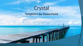  Presentation with contemplating - Audience pleasing slide deck consisting of ocean path - way to yourself contemplating backdrop and a light blue colored foreground