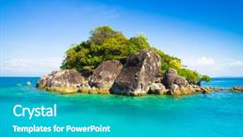  Presentation with nativity scene of christ - PPT layouts enhanced with ocean rocks - exotic getaway sea scene background and a teal colored foreground