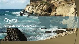  Presentation with wild learning - Colorful presentation enhanced with ocean rocks - wild and beautiful coast backdrop and a  colored foreground