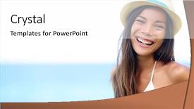  Presentation with water ocean - Audience pleasing presentation theme consisting of ocean sea on sunny backdrop and a white colored foreground