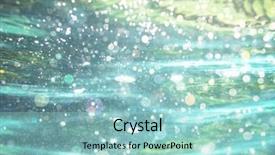  Presentation with ocean surface - Cool new slide set with ocean surface - mexican cenote underwater backdrop and a light blue colored foreground