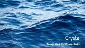  Presentation with ocean surface - PPT theme with ocean surface - seascape background and a  colored foreground