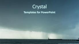  Presentation with rain clouds - PPT layouts featuring ocean surface - stormy weather with rain clouds background and a  colored foreground