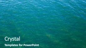  Presentation with bird eye view - Colorful presentation enhanced with ocean surface landscape from bird' backdrop and a ocean colored foreground