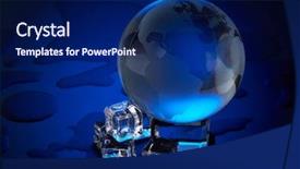  Presentation with ice blue - Amazing presentation having ocean temperature - globe and melting ice cube backdrop and a navy blue colored foreground