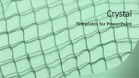  Presentation with fishing net - PPT layouts featuring ocean themes - fishing net with space background and a mint green colored foreground