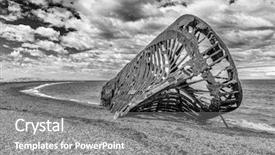  Presentation with ocean trade - Amazing slides having ocean trade - wreck of ambassador tea clipper backdrop and a gray colored foreground