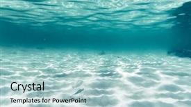  Presentation with ocean cartoon - Slides with ocean underwater background - luxury nature background and a lemonade colored foreground