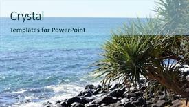  Presentation with queensland - Slides with ocean view burleigh heads queensland australia 1 background and a sky blue colored foreground