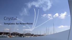  Presentation with ocean - Cool new slides with ocean-village-southampton-uk-july backdrop and a light blue colored foreground