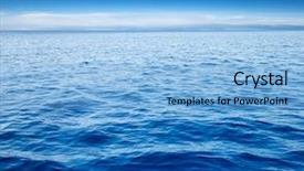 Presentation with ocean wave - PPT theme having ocean wave - sea background and a light blue colored foreground