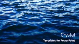  Presentation with sea sun - Slide deck consisting of ocean wave background - blue sky sun and sea background and a navy blue colored foreground