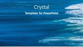  Presentation with strong wind - Beautiful PPT theme featuring ocean-wave-in-strong-wind backdrop and a ocean colored foreground