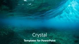 Presentation with ocean wave - Colorful theme enhanced with ocean-wave-rolling-and-breaking backdrop and a ocean colored foreground