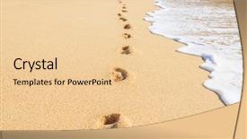  Presentation with ocean waves - Colorful slide deck enhanced with ocean waves in different stage backdrop and a lemonade colored foreground