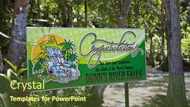  Presentation with jamaica - Amazing PPT layouts having ocho-rios-jamaica-march-26 backdrop and a tawny brown colored foreground