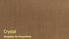  Presentation with old brown paper texture - PPT theme enhanced with ochre - brown textile texture brown background background and a tawny brown colored foreground
