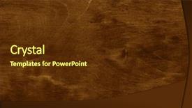  Presentation with brown wood texture - Amazing slide set having ochre - dark brown natural wood background backdrop and a tawny brown colored foreground