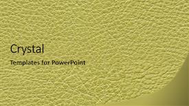  Presentation with leather - Amazing theme having ochre - seamless green leather texture backdrop and a yellow colored foreground
