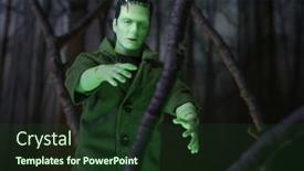  Presentation with haunted - Slide deck consisting of oct-21-2018-mego-corp background and a tawny brown colored foreground