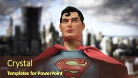  Presentation with superman - Slides having oct-27-2018-portrait background and a tawny brown colored foreground