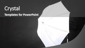  Presentation with studio flat - Cool new PPT theme with octagon - studio flash with umbrella backdrop and a dark gray colored foreground