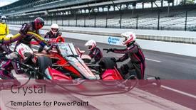  Presentation with car service - Presentation theme consisting of october-02-2020-indianapolis-indiana background and a violet colored foreground