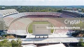  Presentation with venue - Colorful PPT theme enhanced with october-03-2018-athens-georgia backdrop and a gray colored foreground