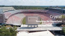  Presentation with venue - Audience pleasing PPT theme consisting of october-03-2018-athens-georgia backdrop and a gray colored foreground