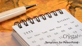  Presentation with october - Slide set having october-2023-closeup background and a light gray colored foreground