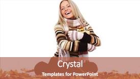  Presentation with october - Audience pleasing presentation theme consisting of october birthday - woman take autumn gift backdrop and a  colored foreground