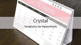  Presentation with october - Beautiful PPT theme featuring october calendar 2015 on wood backdrop and a white colored foreground