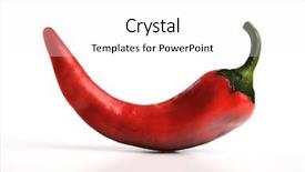  Presentation with red chilli - Amazing PPT theme having od - close-up od red chilli pepper backdrop and a white colored foreground