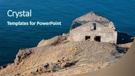  Presentation with ods - PPT theme with od - ods abandoned ruined house background and a  colored foreground