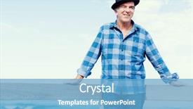  Presentation with next - Theme enhanced with od - portrait of an od man background and a teal colored foreground