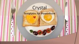  Presentation with pita bread on plate - Cool new PPT layouts with od - scrambled eggs with bread backdrop and a lemonade colored foreground