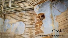  Presentation with gold mine - PPT layouts having od - urban decay abstract - damaged background and a  colored foreground