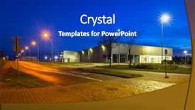  Presentation with urban ecology - Amazing PPT theme having od - urban scenery od pruszcz gdanski backdrop and a  colored foreground