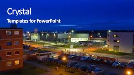  Presentation with urban - Colorful PPT layouts enhanced with od - urban scenery od pruszcz gdanski backdrop and a  colored foreground