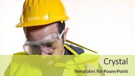  Presentation with start construction - Beautiful presentation theme featuring odd jobs - hobby a man who wants backdrop and a  colored foreground