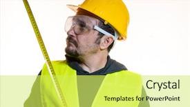  Presentation with start construction - Cool new slides with odd jobs - man who wants to do backdrop and a yellow colored foreground